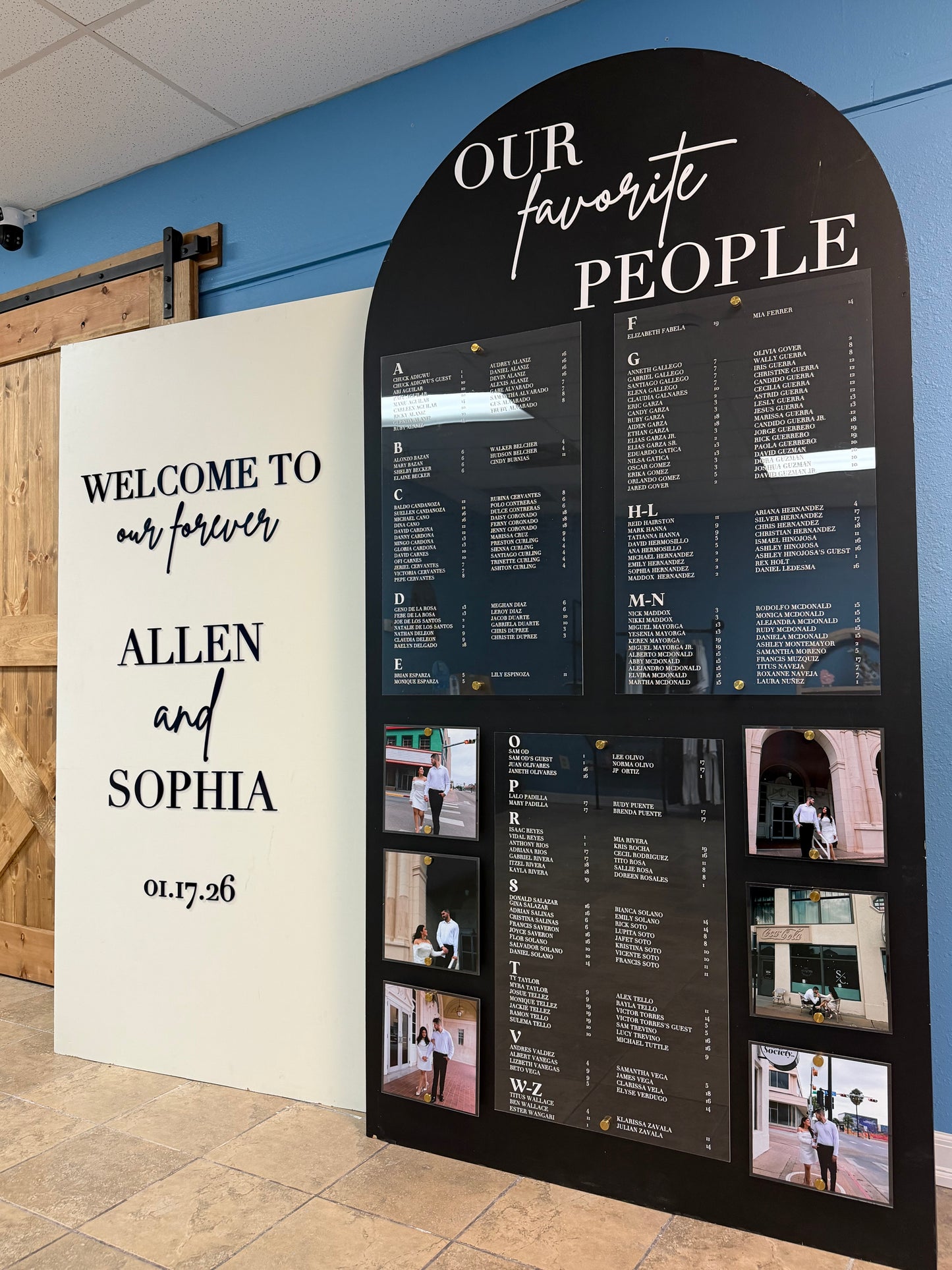 Custom Welcome Sign and Seating Chart - RGV ONLY