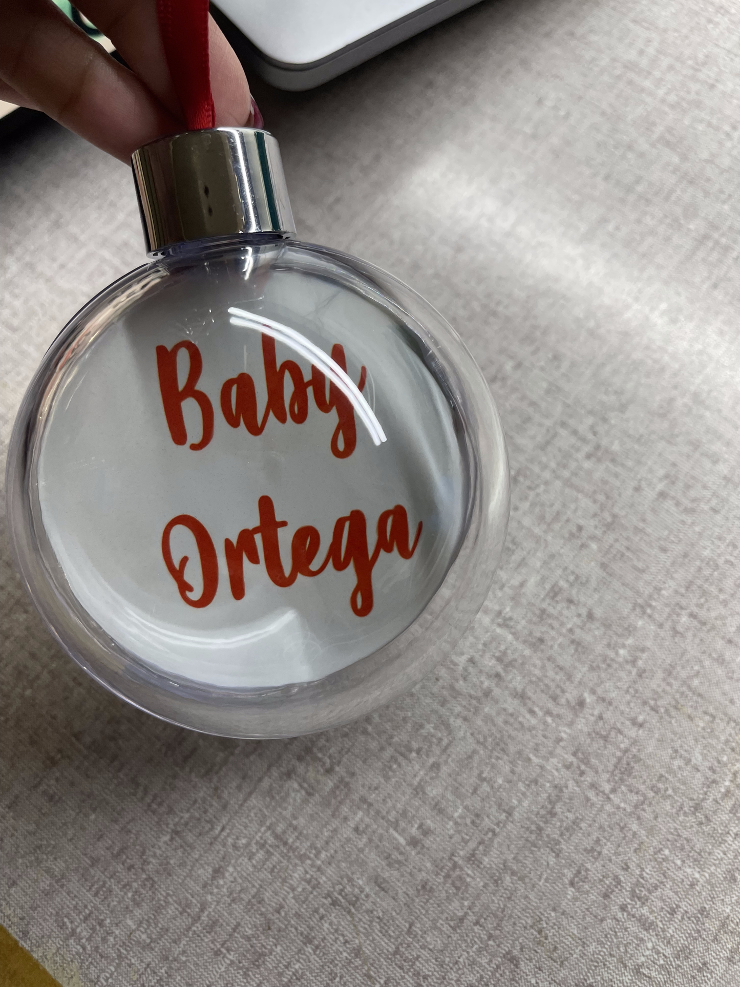 Large Sphere Ornaments Personalized