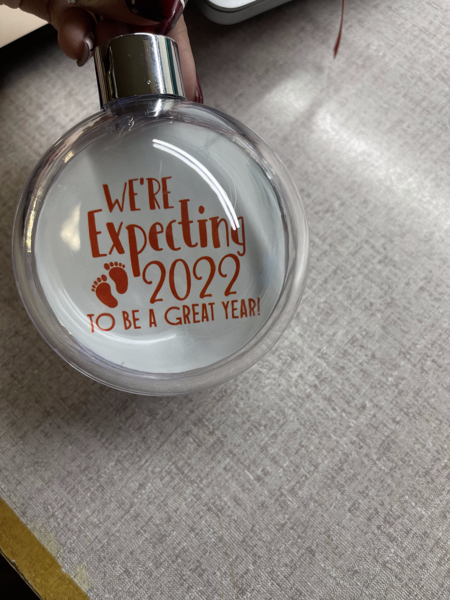Large Sphere Ornaments Personalized