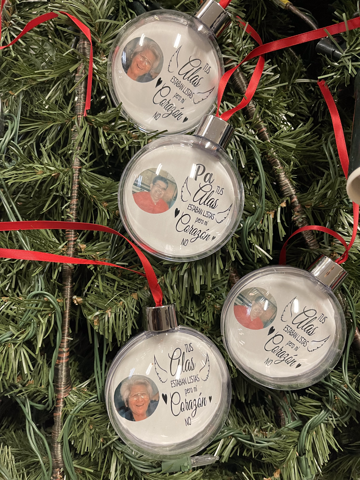 Large Sphere Ornaments Personalized