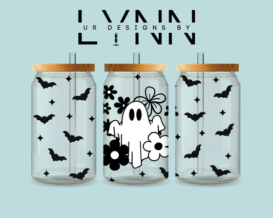 Halloween Ghost & Bats UVDTF Wrap