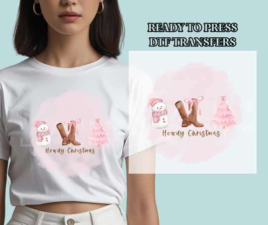 Howdy Christmas DTF Print