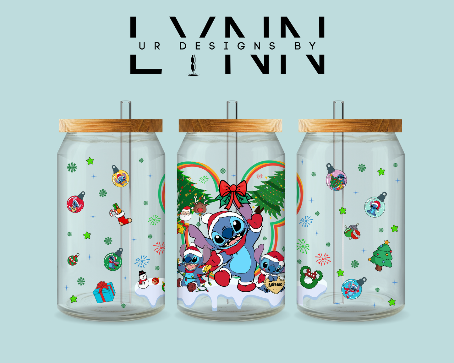 Christmas Stitch Inspired UVDTF Wrap