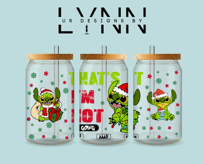 I'm not going Stitch/Grinch Inspired UVDTF Wrap