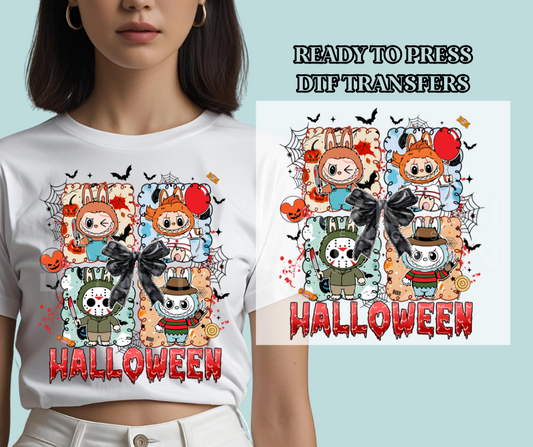 Halloween Coquette Labubu Inspired DTF Print