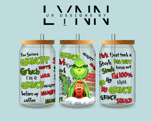 Christmas Grinch Inspired 3 UVDTF Wrap