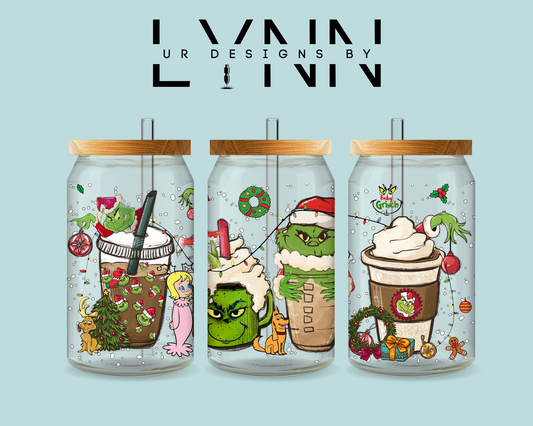 Grinch Inspired UVDTF Wrap