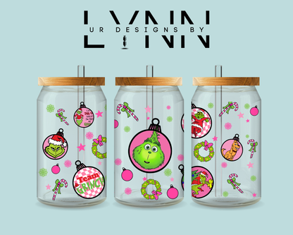 Grinch Inspired 3 UVDTF Wrap