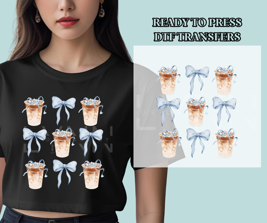 Coffee & Bows DTF Print