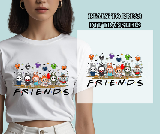 Halloween Friends Labubu Inspired DTF Print