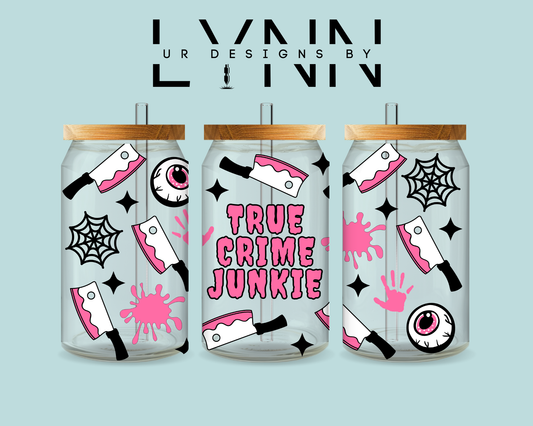 Halloween True Crime Junkie UVDTF Wrap