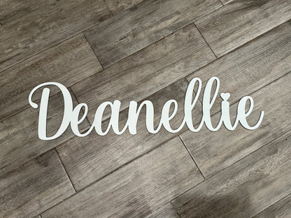 Wooden Name Sign