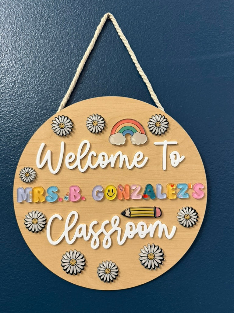 Classroom Welcome Sign