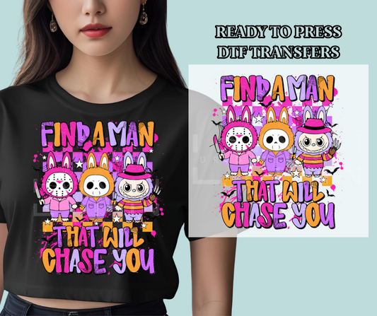 Halloween Labubu Jason Inspired DTF Print