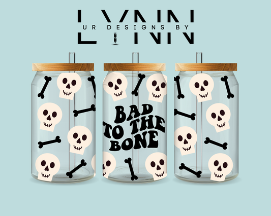 Halloween Bad to The Bone UVDTF Wrap