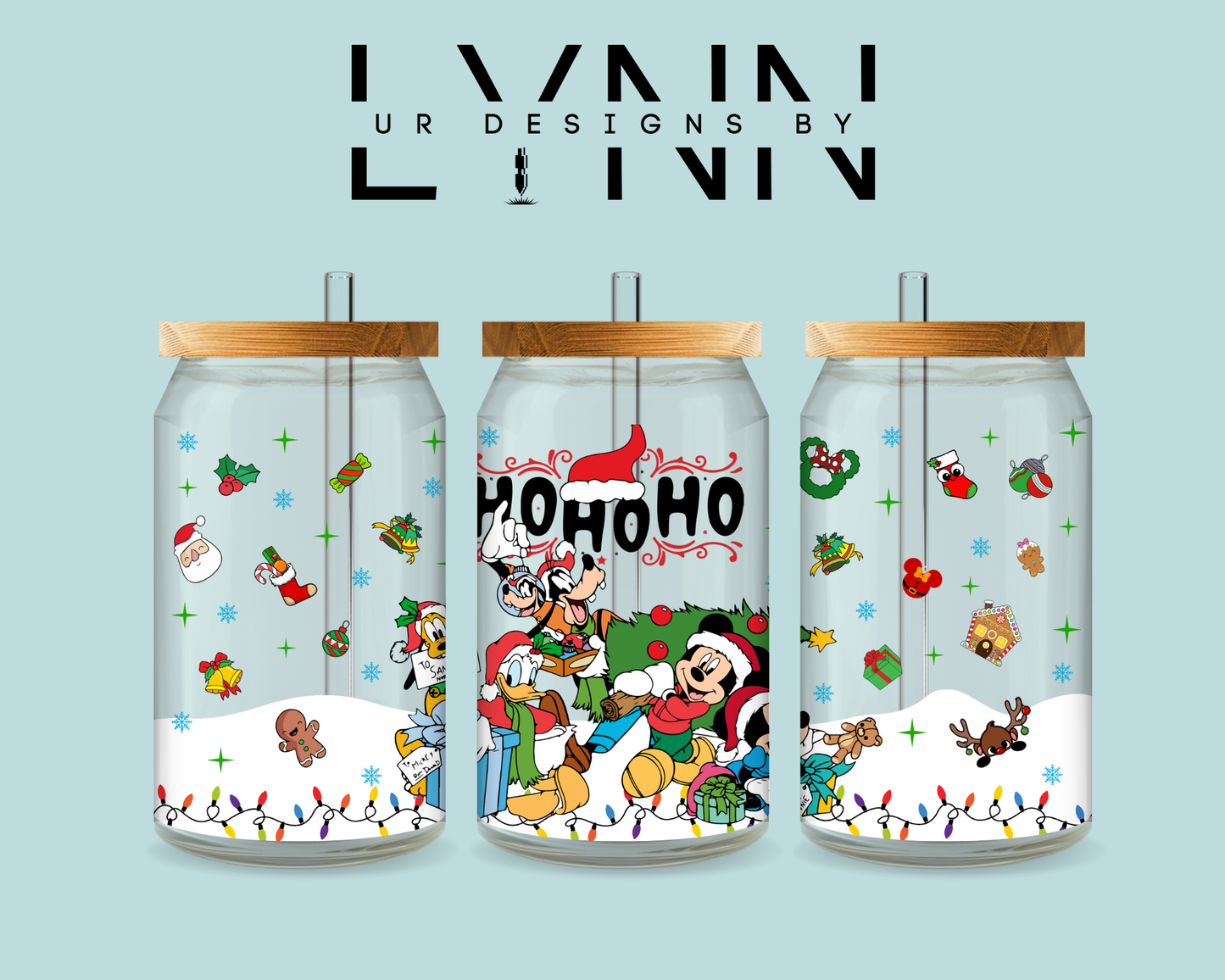 Mickey Christmas & Friends Inspired UVDTF Wrap