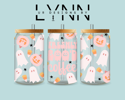 Halloween Freshly Boo'd Coffee UVDTF Wrap