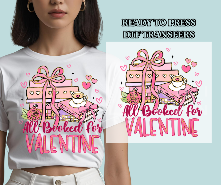 Coquette Book Lover - Valentine DTF Print