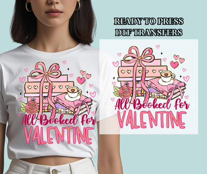 Coquette Book Lover - Valentine DTF Print