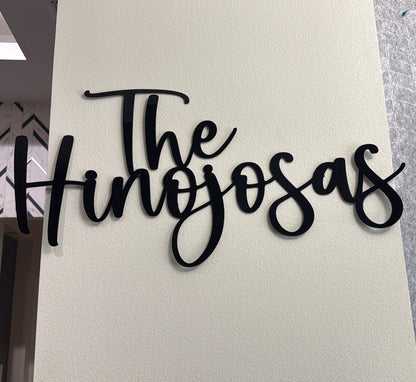 Custom Acrylic Name Sign