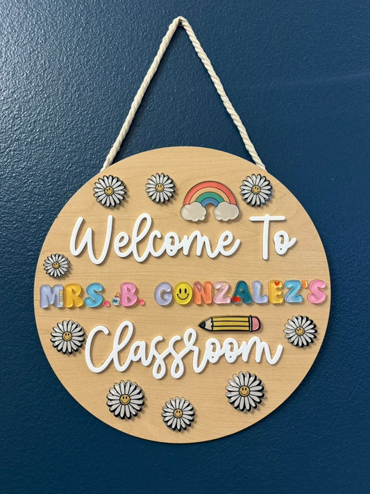 Classroom Welcome Sign