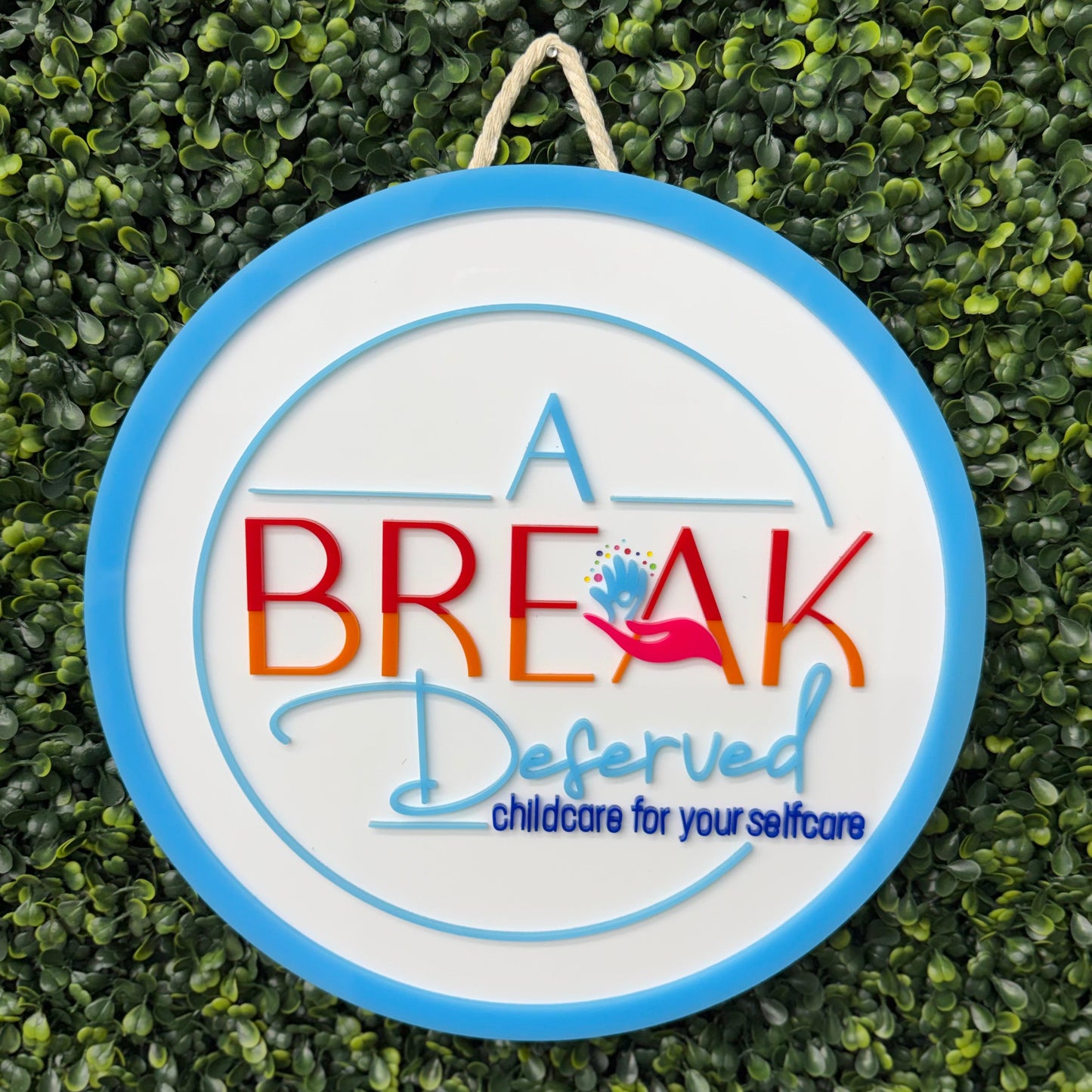 Round Business Logo Sign - Customized