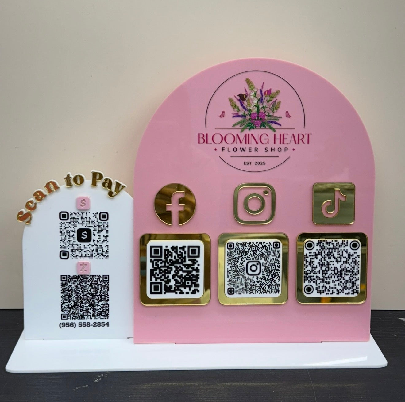 Custom 5 QR Code Scan To Pay Business Sign