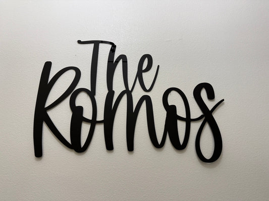 Custom Acrylic Name Sign
