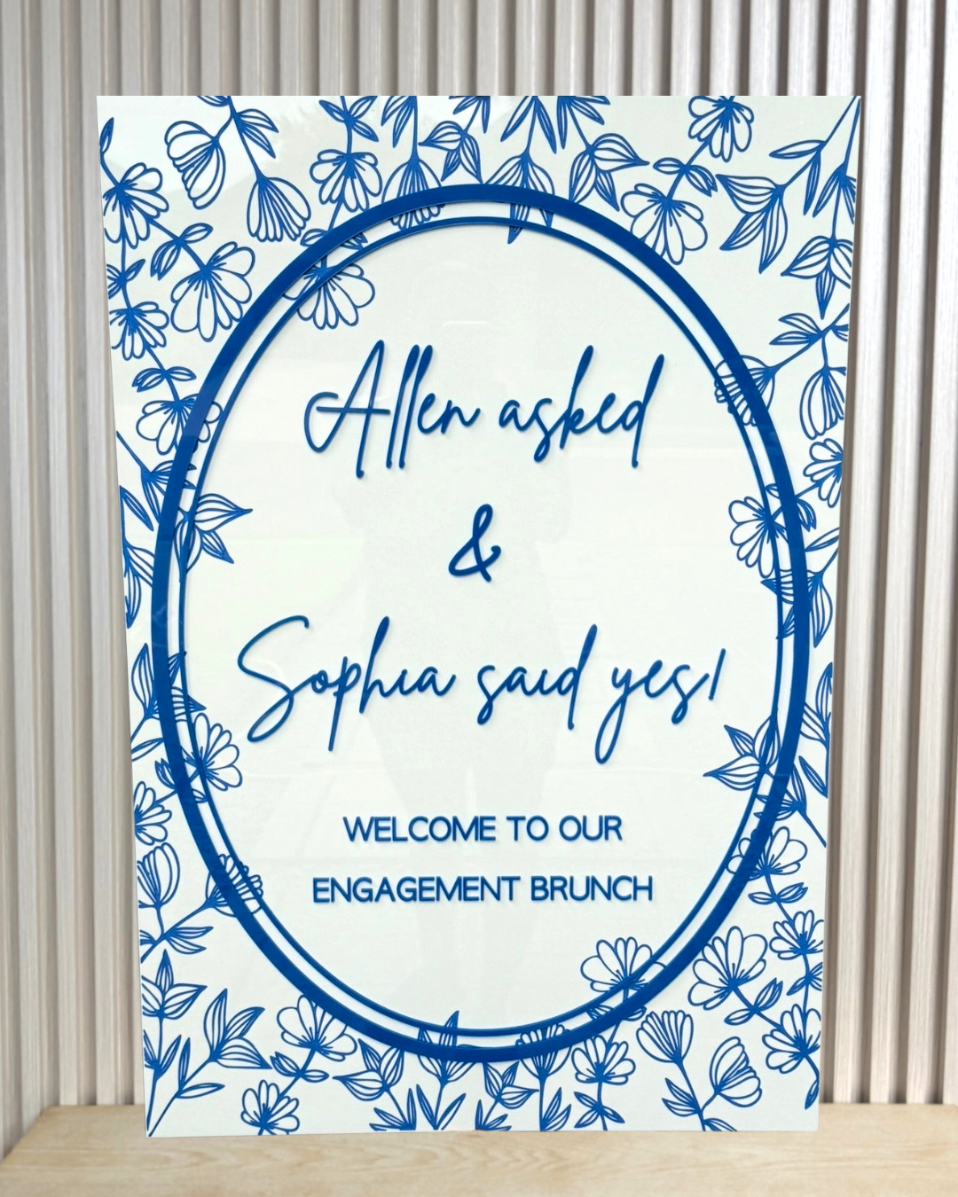 Custom Engagement Acrylic Event Sign