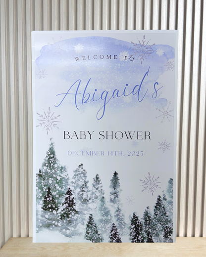 Custom Baby Shower Acrylic Event Sign