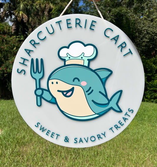 Round Business Logo Sign - Customized