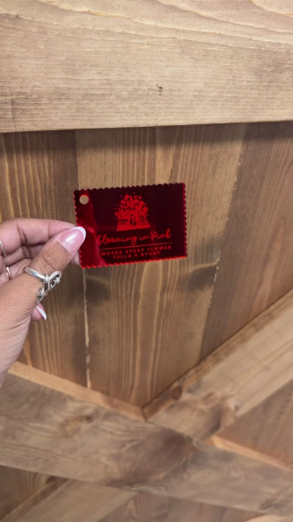 Custom 2 inch Acrylic Tags