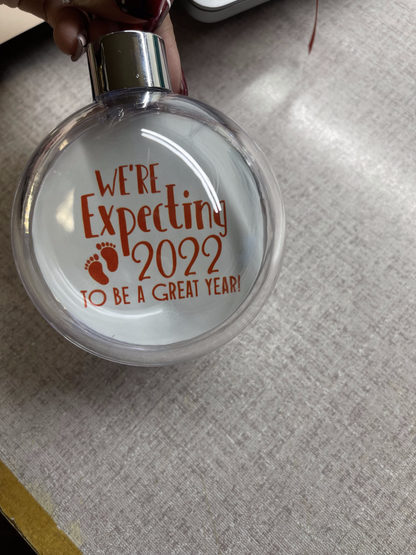 Large Sphere Ornaments Personalized